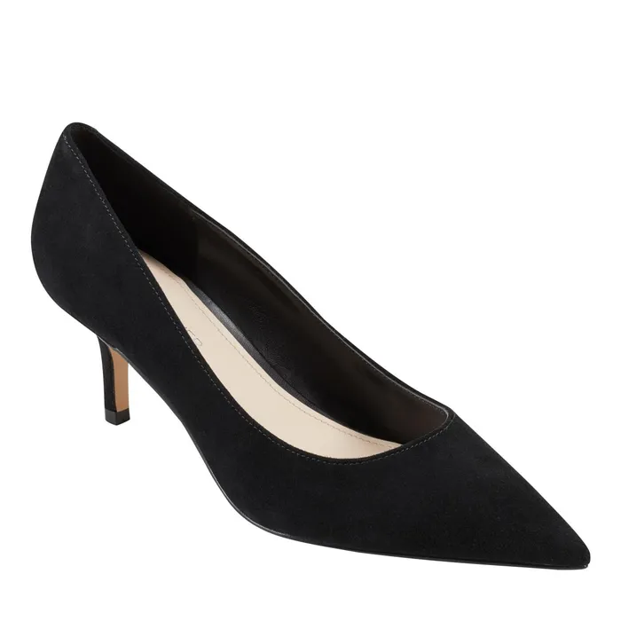 Women Alola Pump Black Suede Marc Fisher Heels and Pumps