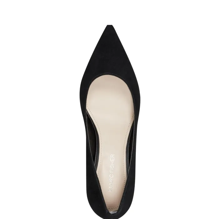Women Alola Pump Black Suede Marc Fisher Heels and Pumps