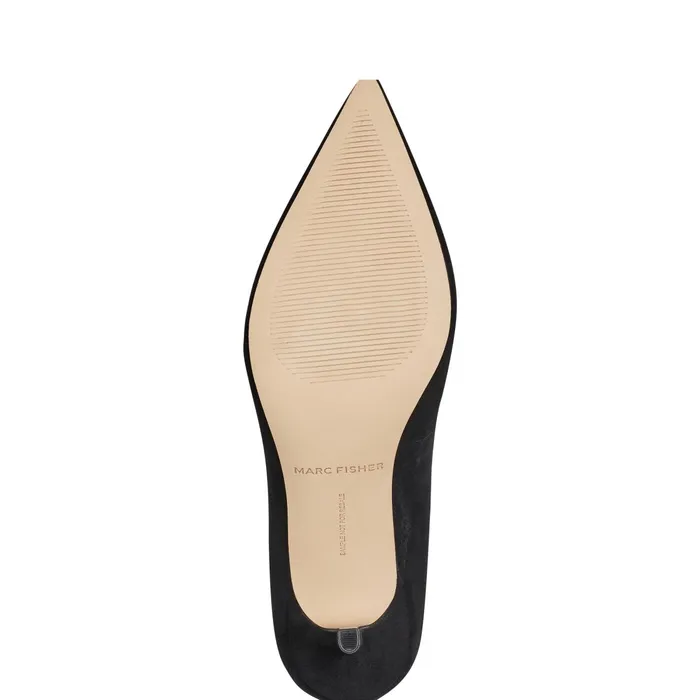 Women Alola Pump Black Suede Marc Fisher Heels and Pumps