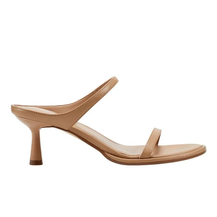 Women Alonde Heeled Slide Sandal Medium Natural Leather Marc Fisher Heels and Pumps Women Alonde Heeled Slide Sandal Medium Natural Leather Marc Fisher Heels and Pumps