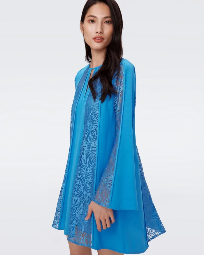 Women Anais Dress Blue DVF Dresses