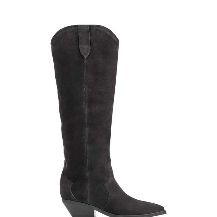 Women Ander Western Boot Dark Blue Suede Marc Fisher Boots