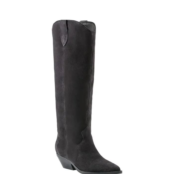 Women Ander Western Boot Dark Blue Suede Marc Fisher Boots