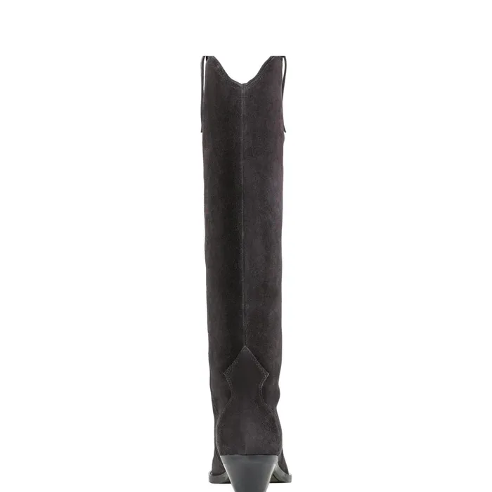 Women Ander Western Boot Dark Blue Suede Marc Fisher Boots