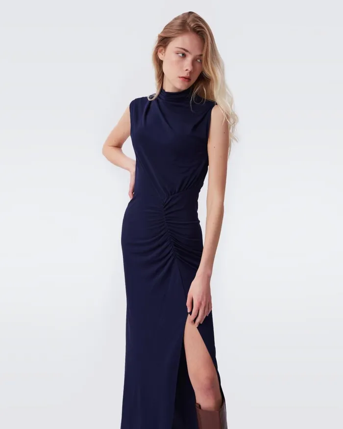 Women Apollo Dress Navy DVF Dresses