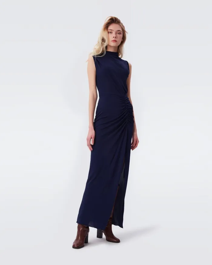 Women Apollo Dress Navy DVF Dresses