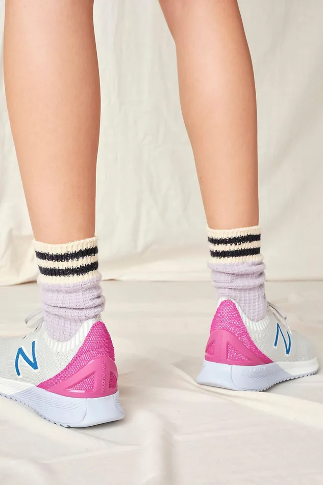 Women Athletic Shoes Free People New Balance Fuelcell Echo Sneakers Light Aluminum Cobalt