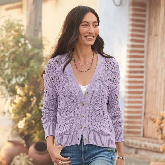 Women Aveline Cardigan Ivory Sundance Catalog Sweaters