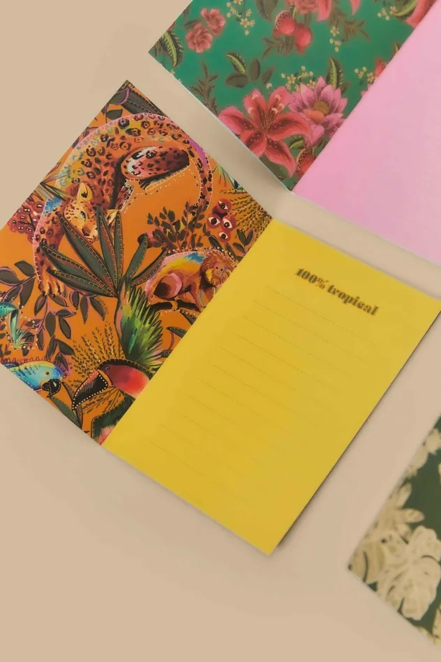 Women Banana Deco Bright Card Set Multi FARM Rio Gifts Women Banana Deco Bright Card Set Multi FARM Rio Gifts