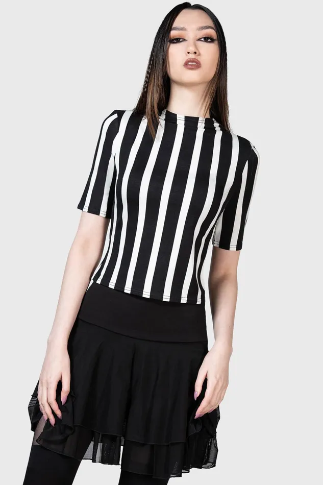 Women Basics Killstar Zowie Crop Top