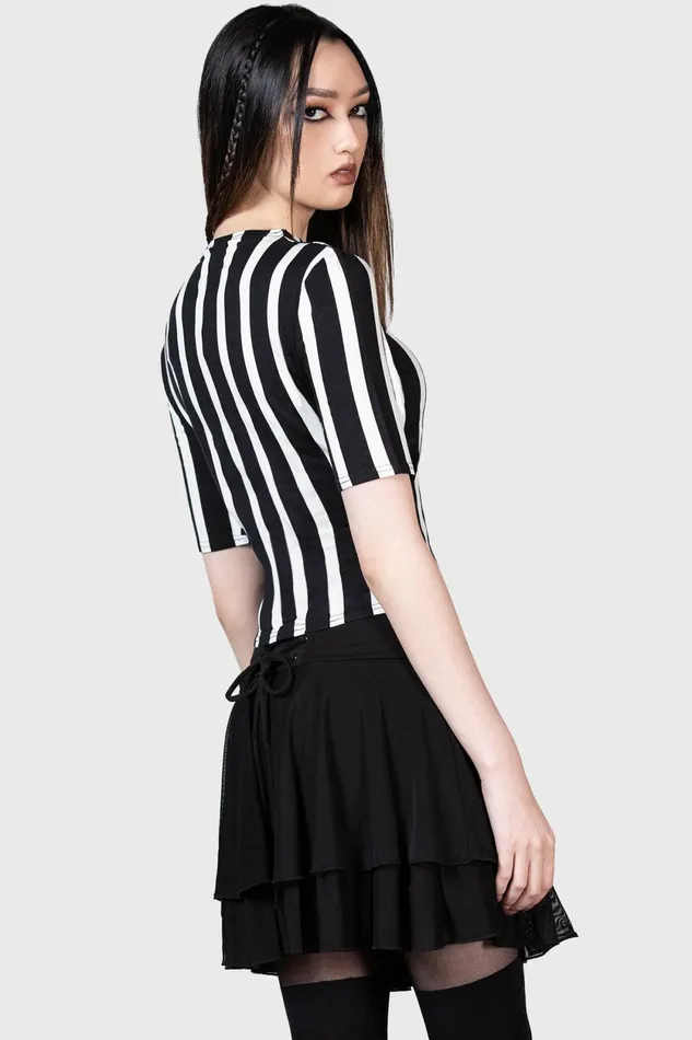 Women Basics Killstar Zowie Crop Top
