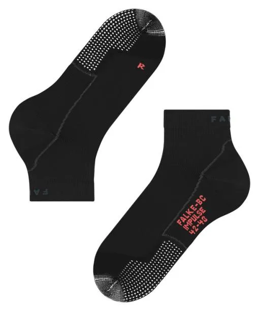 Women BC Impulse Short Unisex Biking Short Sock Black FALKE Cycling Socks
