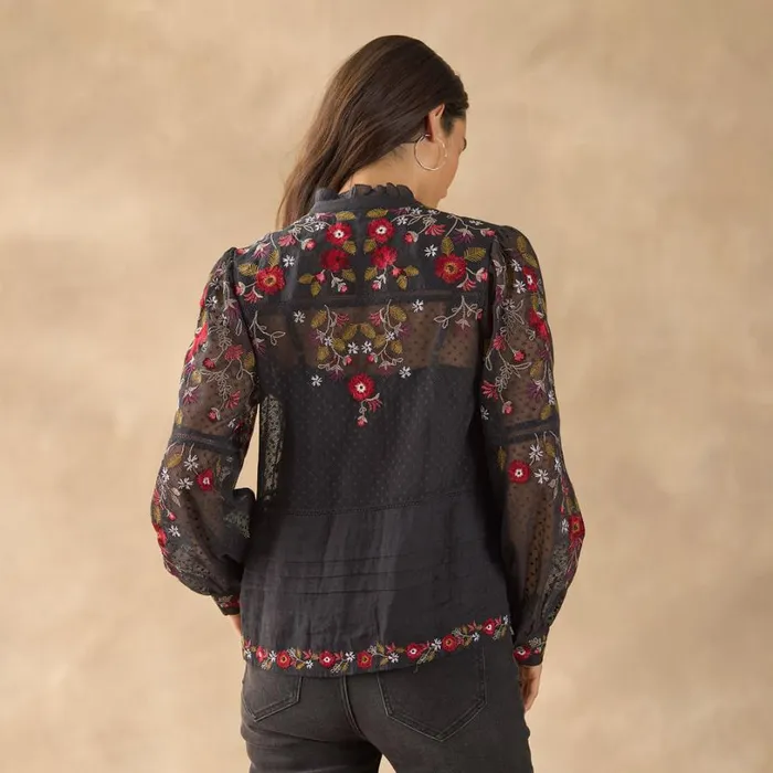 Women Beaumont Blooms Top Petite Black Sundance Catalog Petite Styles Women Beaumont Blooms Top Petite Black Sundance Catalog Petite Styles