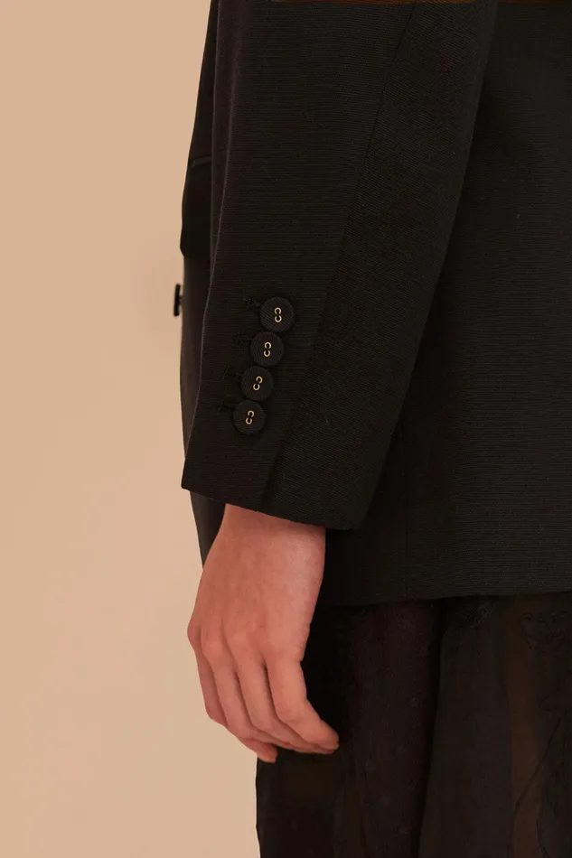 Women Black Flowered Blazer Black FARM Rio Blazers