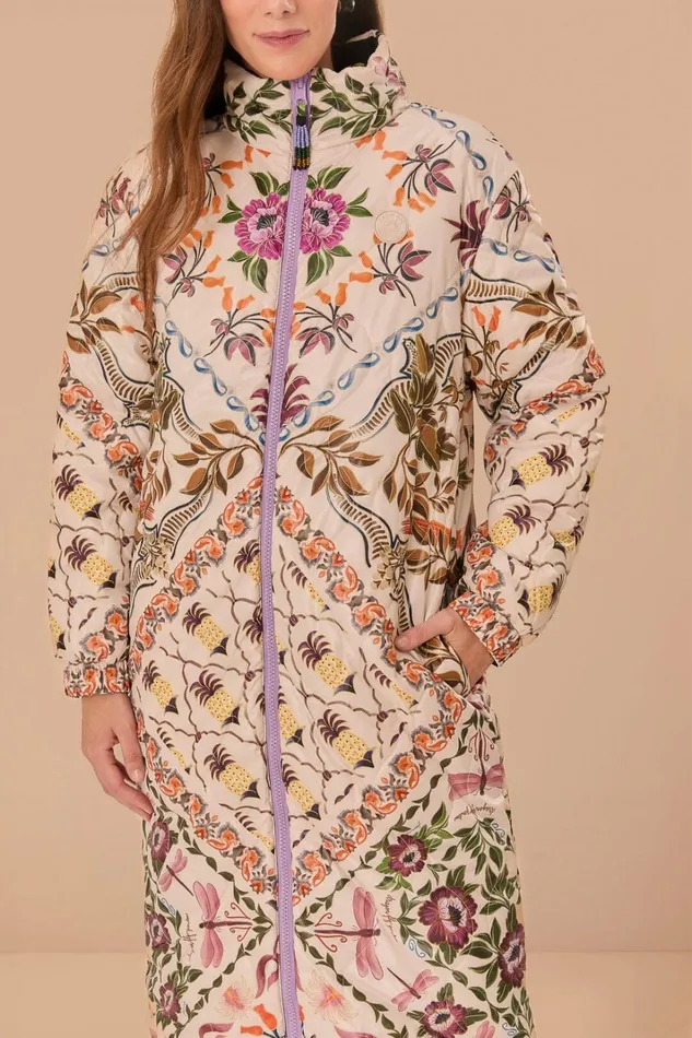 Women Black Winter Garden Reversible Maxi Puffer Jacket Winter Garden Mix FARM Rio Puffer Jackets