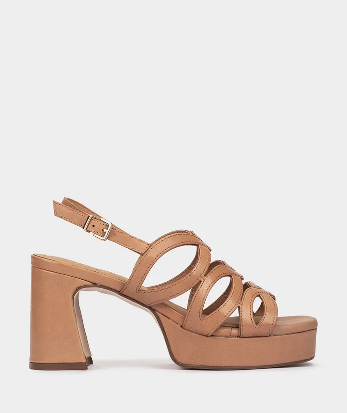 Women Bolzano Brown 8211 Heeled Sandals Pedro Miralles