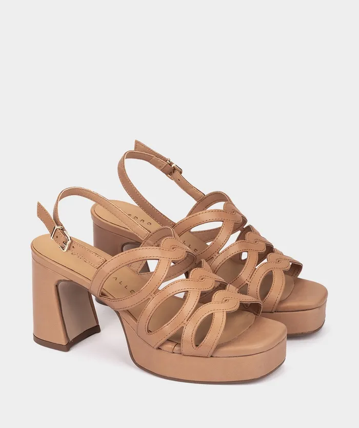 Women Bolzano Brown 8211 Heeled Sandals Pedro Miralles