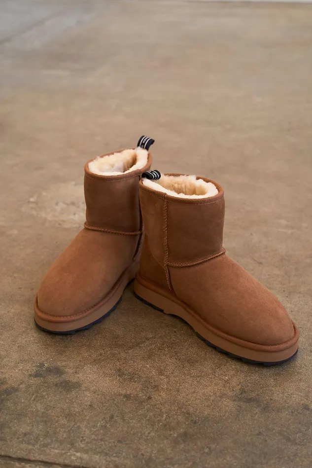 Women Boots Free People EMU Sharky Mini Boots Chestnut
