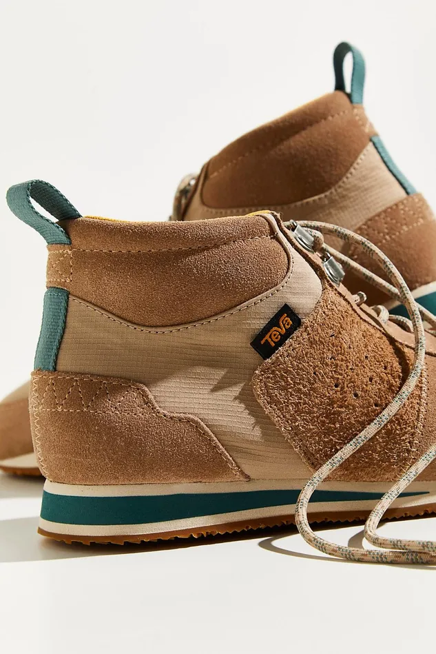 Women Boots Free People Teva Highside 03984 Hiker Boots Sand Dune Sesame