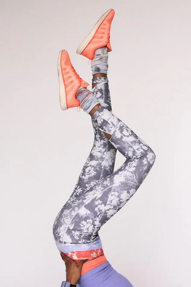 Women Bottoms Free People HighRise Ankle Printed Wave Rider Leggings Twilight Combo