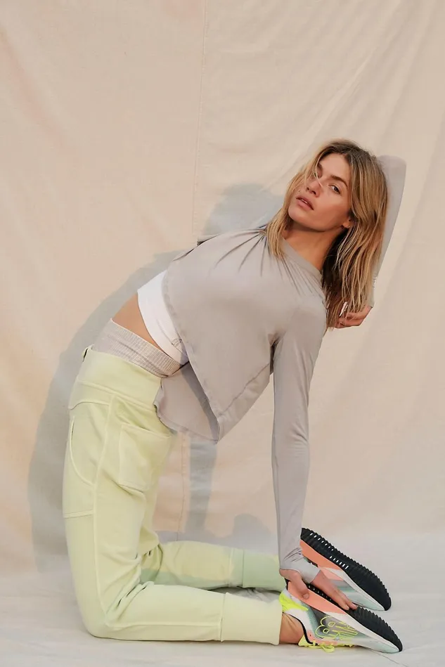 Women Bottoms Free People On The Road Pant Acid Lime