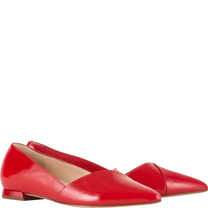 Women Boulevard 10 Ballerinas Red HGL Ballerinas