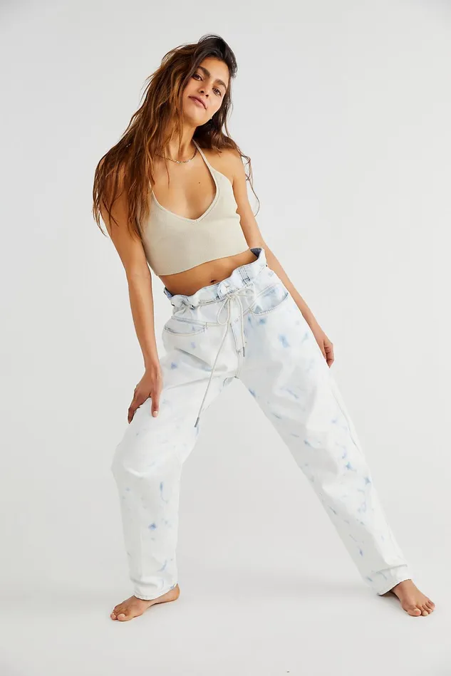 Women Boyfriend Jeans Free People Closed Anni Jeans Extreme Light