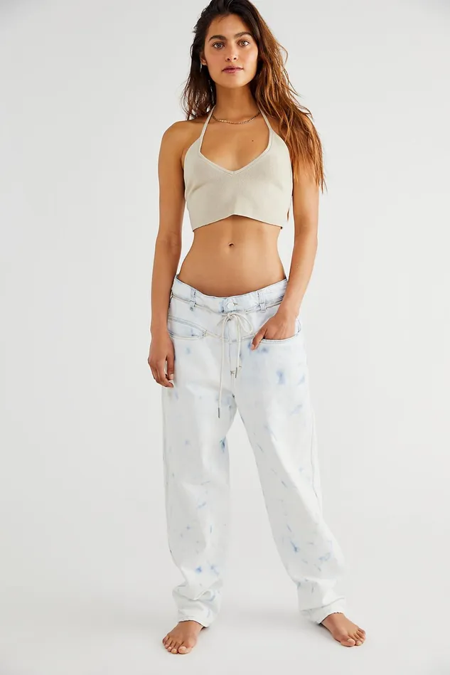 Women Boyfriend Jeans Free People Closed Anni Jeans Extreme Light