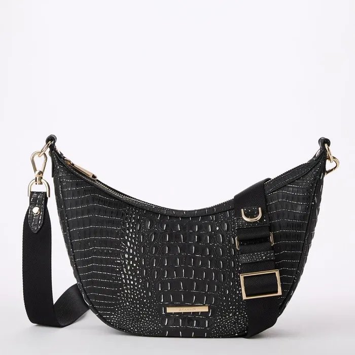 Women Brahmin Crossbodies Percy Black Regal Mini Melbourne