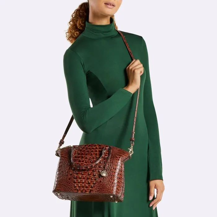 Women Brahmin Satchels Duxbury Satchel Brindle Moonstone