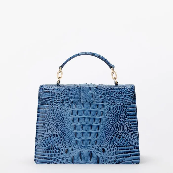 Women Brahmin Satchels Hallie Blue Serenade Melbourne