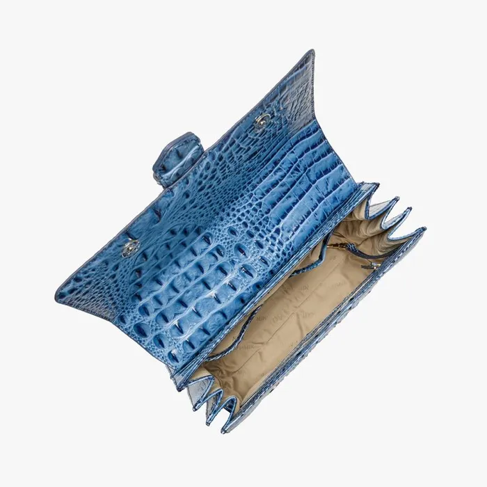 Women Brahmin Satchels Hallie Blue Serenade Melbourne