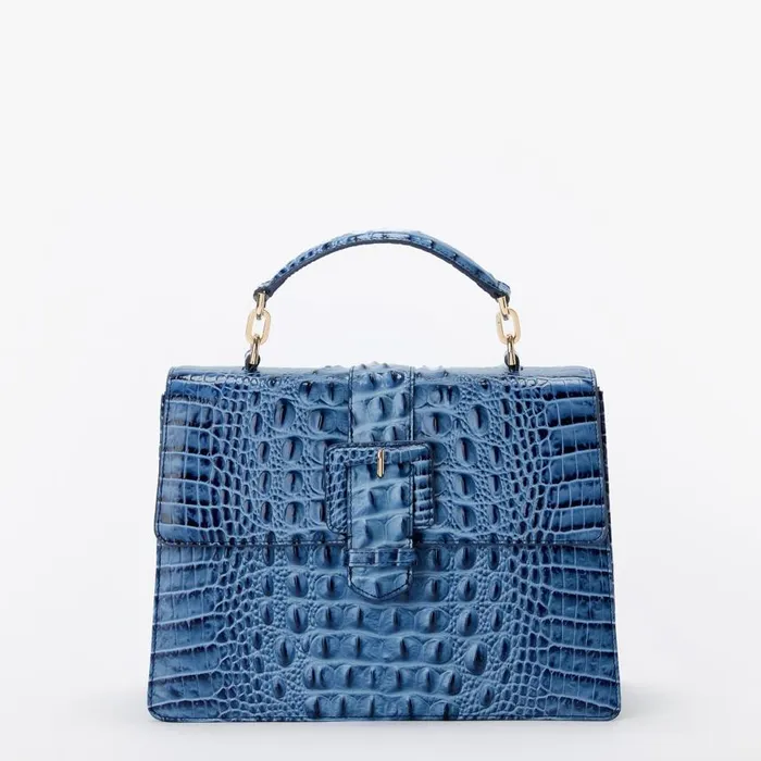Women Brahmin Satchels Hallie Blue Serenade Melbourne