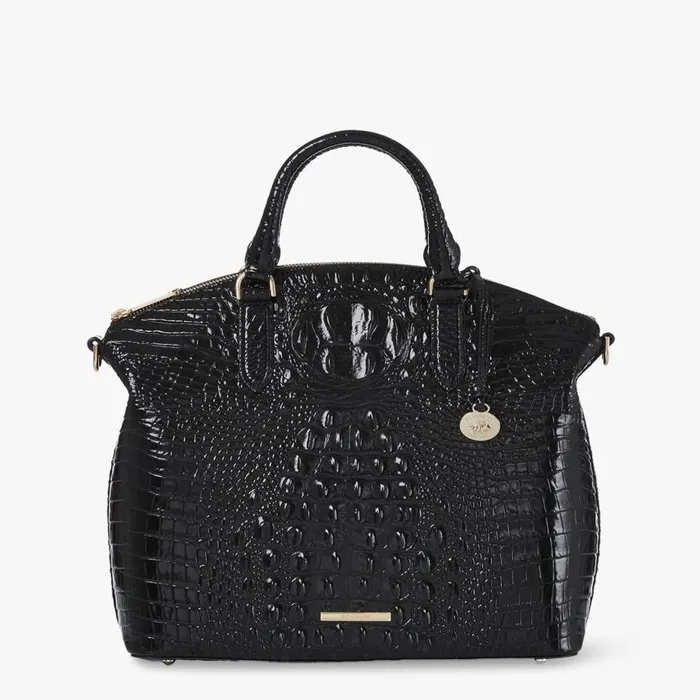 Women Brahmin Satchels Large Duxbury Satchel Black Melbourne