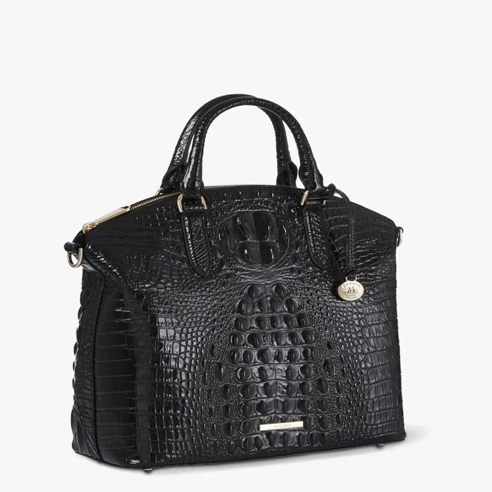 Women Brahmin Satchels Large Duxbury Satchel Black Melbourne