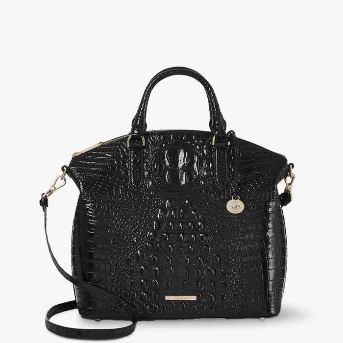 Women Brahmin Satchels Large Duxbury Satchel Black Melbourne