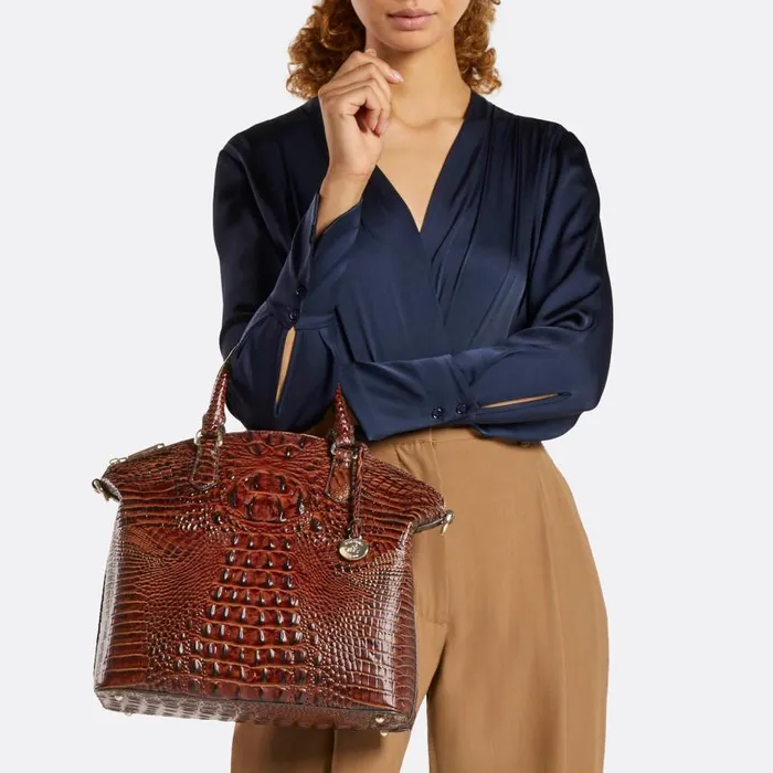 Women Brahmin Satchels Large Duxbury Satchel Black Melbourne