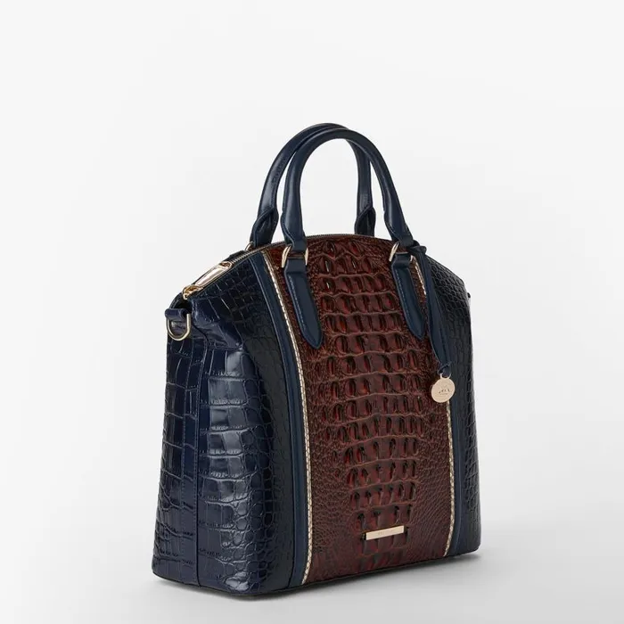 Women Brahmin Satchels Large Duxbury Satchel Navy Vesper
