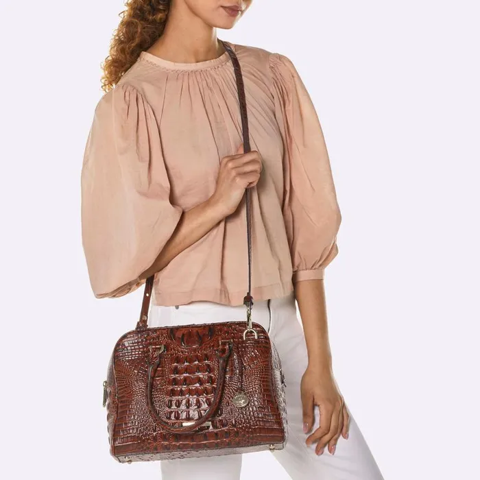 Women Brahmin Satchels Marissa Fairest Grey Breakwater
