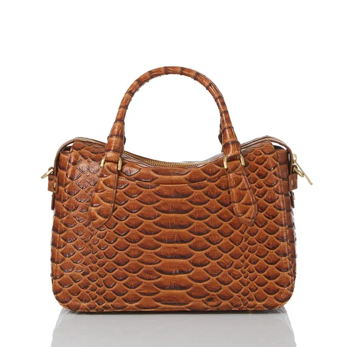 Women Brahmin Satchels Micaela Honey Brown Saratoga