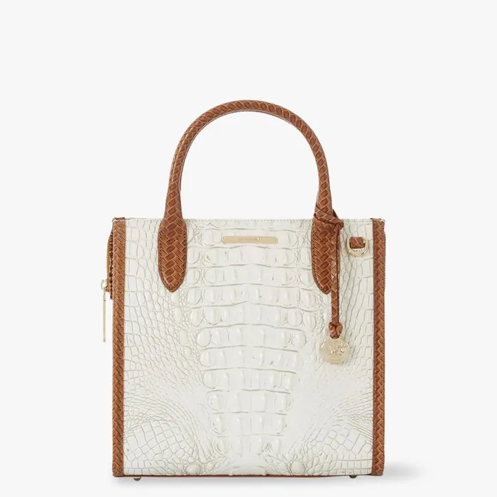 Women Brahmin Satchels Small Caroline Coconut Milk Taber