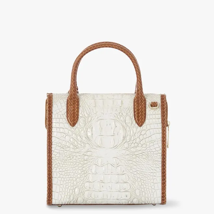Women Brahmin Satchels Small Caroline Coconut Milk Taber