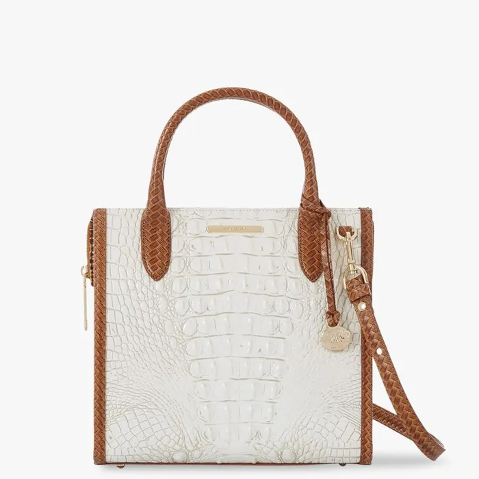 Women Brahmin Satchels Small Caroline Coconut Milk Taber
