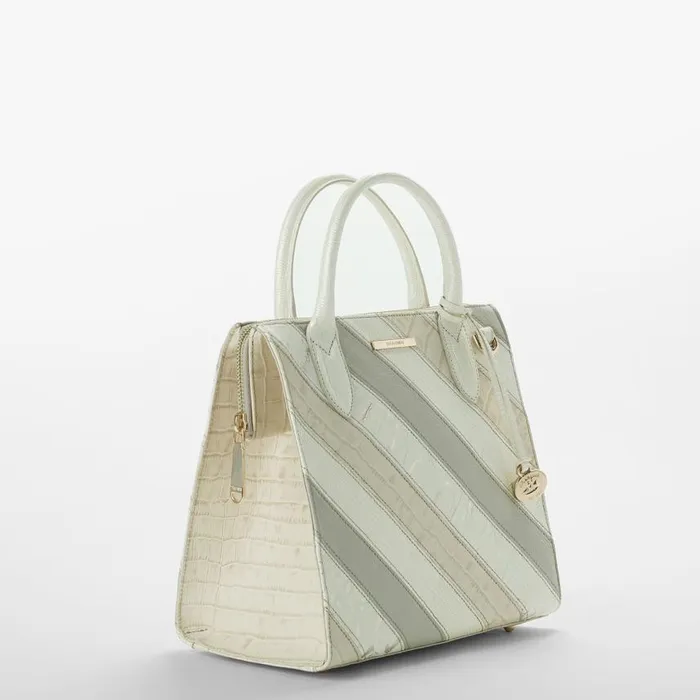 Women Brahmin Satchels Small Caroline Ivory Flashback