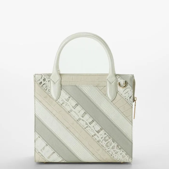 Women Brahmin Satchels Small Caroline Ivory Flashback