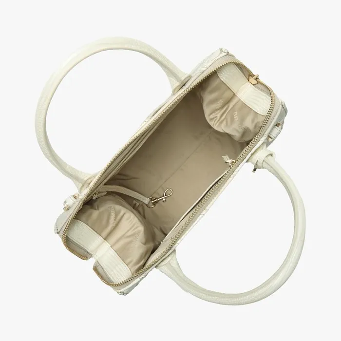 Women Brahmin Satchels Small Caroline Ivory Flashback