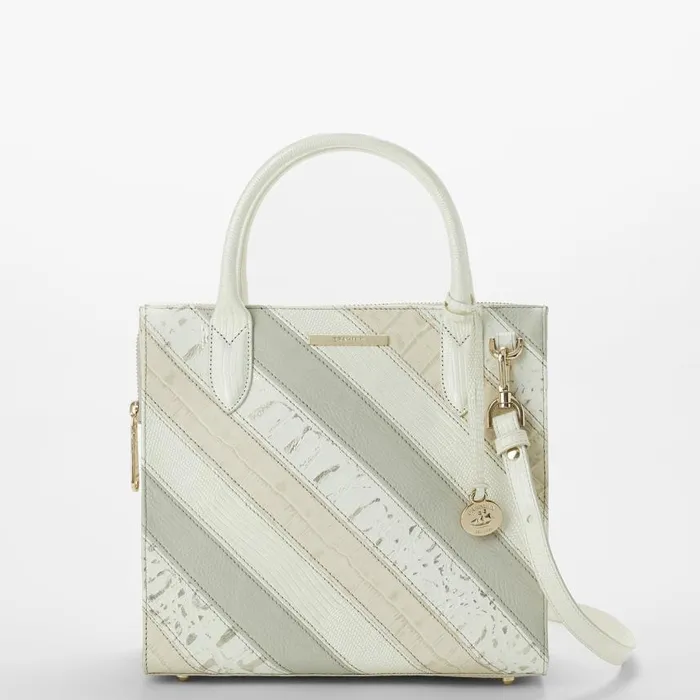 Women Brahmin Satchels Small Caroline Ivory Flashback