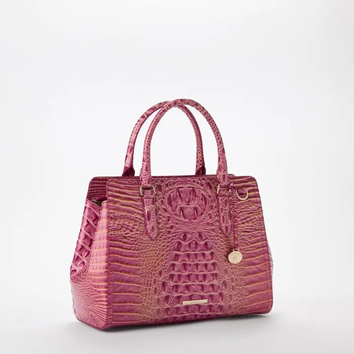Women Brahmin Satchels Small Finley Rouge Blush Melbourne