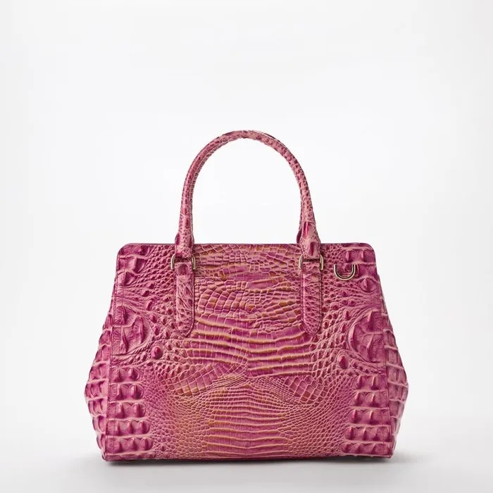 Women Brahmin Satchels Small Finley Rouge Blush Melbourne