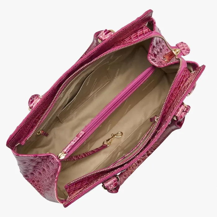 Women Brahmin Satchels Small Finley Rouge Blush Melbourne